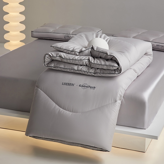 91家纺网 家纺一手货源 找家纺 （总）丽笙被芯 2025新款全棉石墨烯抑菌自发热科技被 被子被芯