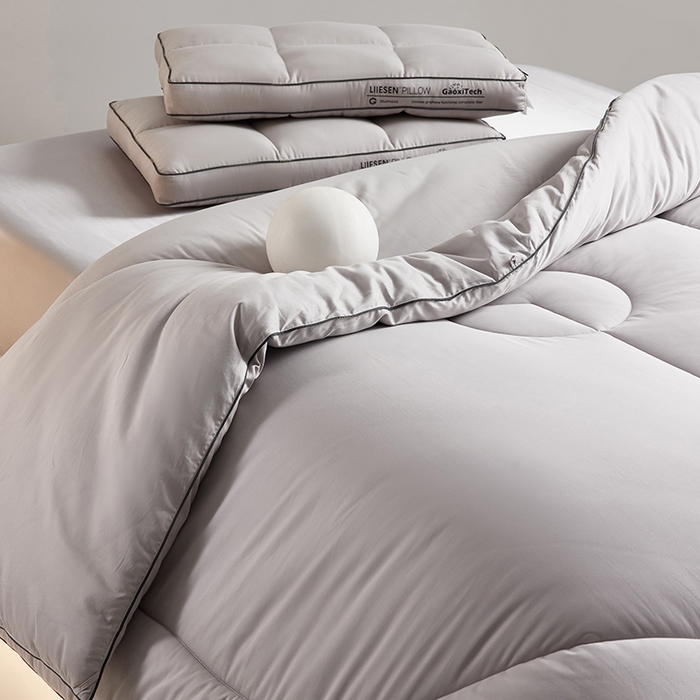 91家纺网 家纺一手货源 找家纺 （总）丽笙被芯 2025新款全棉石墨烯抑菌自发热科技被 被子被芯