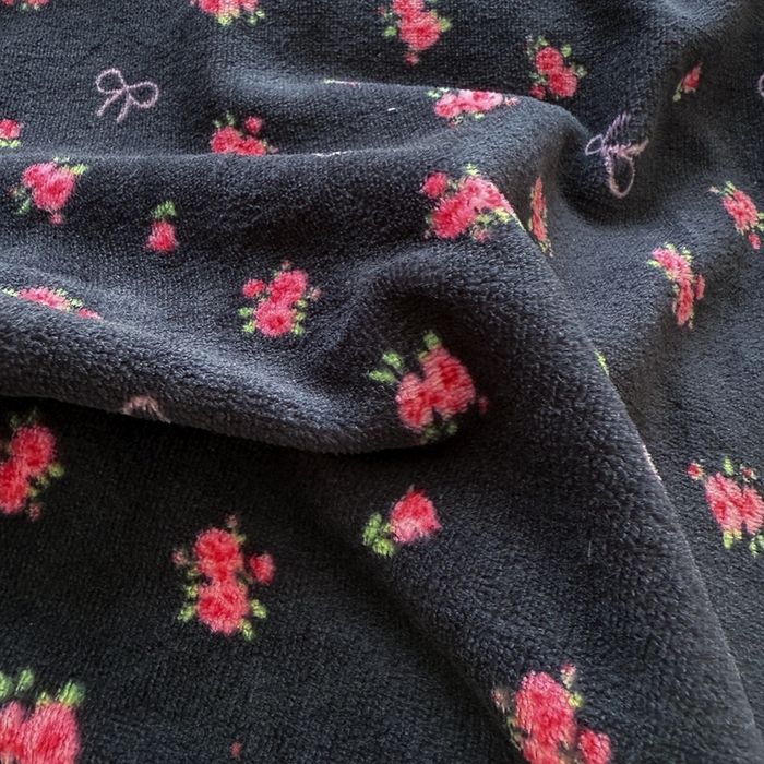 91家纺网 家纺一手货源 找家纺 铠畅 2025新款牛奶绒碎花床单床盖四件套 花妖系列云裳-紫薇花开