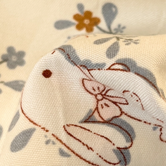 91家纺网 家纺一手货源 找家纺 澜妃 2025新款糯叽叽水洗棉全棉蕾丝花边宿舍床上下铺三件套-艾意系列 艾意-安妮的兔