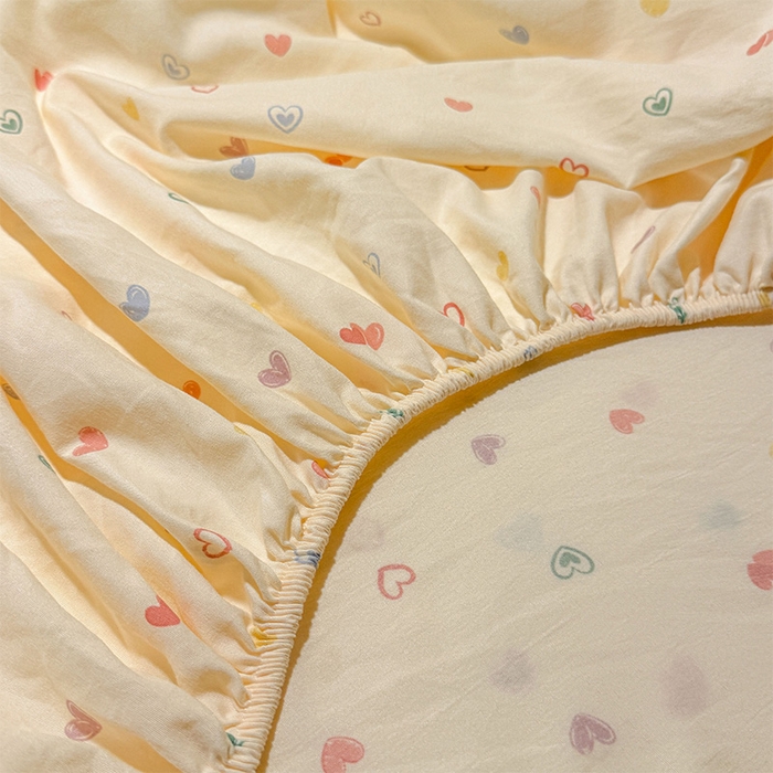 91家纺网 家纺一手货源 找家纺 （总）澜妃 2025新款糯叽叽单床笠印花单品床笠床笠单件-宿舍床系列CL