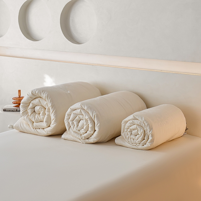 91家纺网 家纺一手货源 找家纺 丽笙被芯 2025新款铂金大豆被 被子被芯 铂金大豆被-白