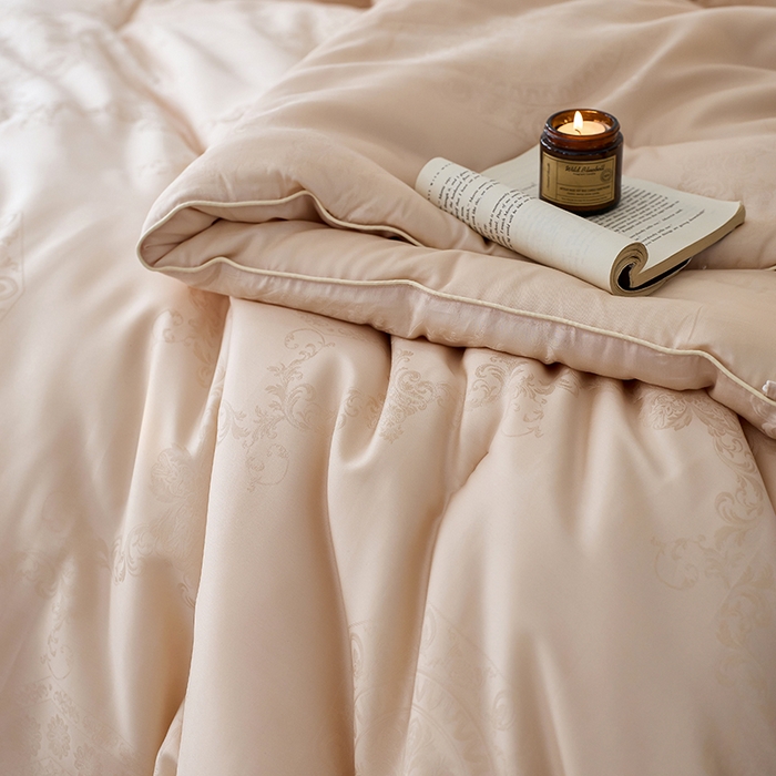 91家纺网 家纺一手货源 找家纺 丽笙被芯 2025新款铂金大豆被 被子被芯 铂金大豆被-咖