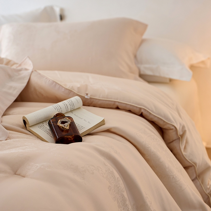 91家纺网 家纺一手货源 找家纺 丽笙被芯 2025新款铂金大豆被 被子被芯 铂金大豆被-咖