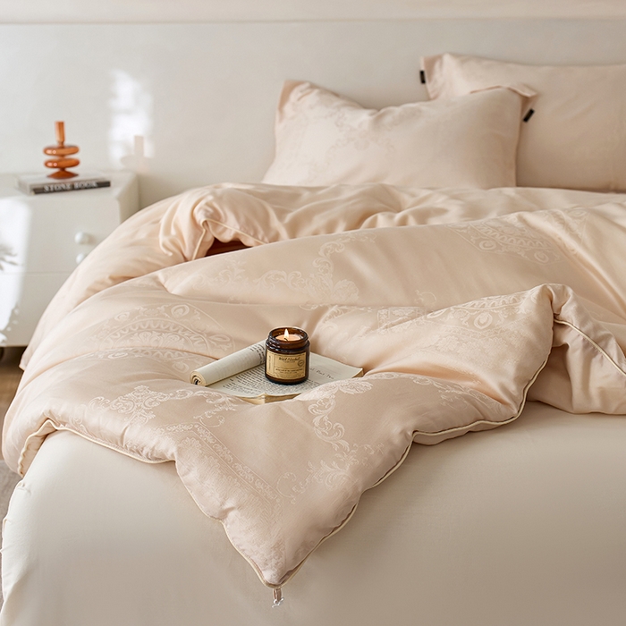 91家纺网 家纺一手货源 找家纺 丽笙被芯 2025新款铂金大豆被 被子被芯 铂金大豆被-咖