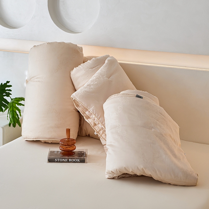 91家纺网 家纺一手货源 找家纺 丽笙被芯 2025新款铂金大豆被 被子被芯 铂金大豆被-咖