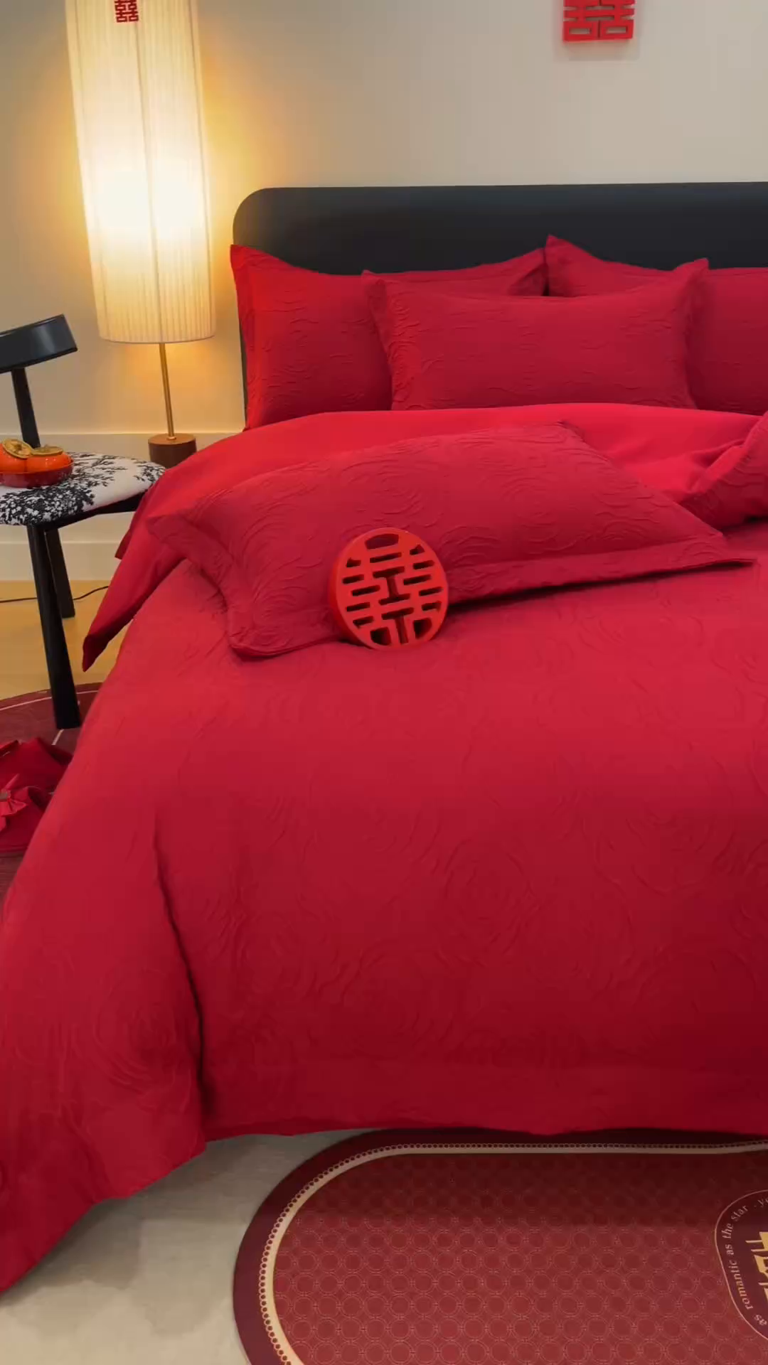 91家纺网 家纺一手货源 找家纺 （总）苏源家居 2025新款色织提花玫瑰系列四件套