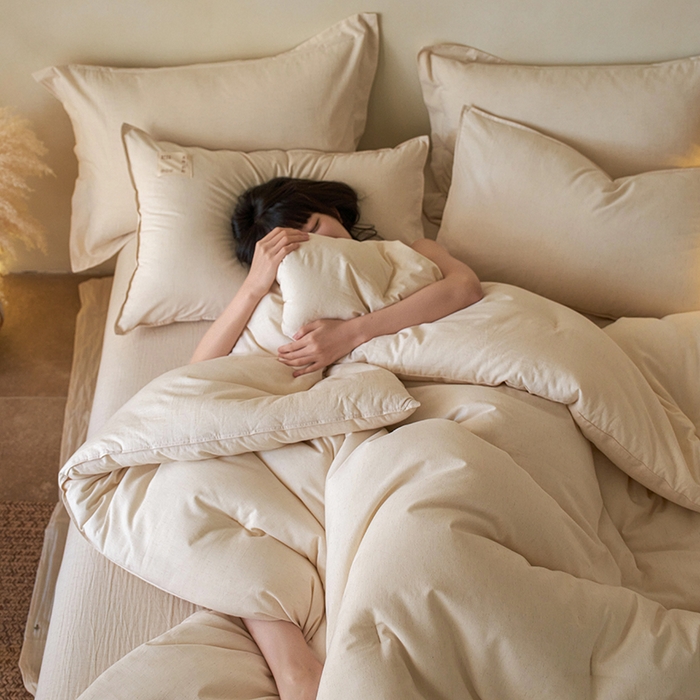 91家纺网 家纺一手货源 找家纺 （总）丽笙被芯 2025新款A类素麻低致敏抑菌被被子被芯