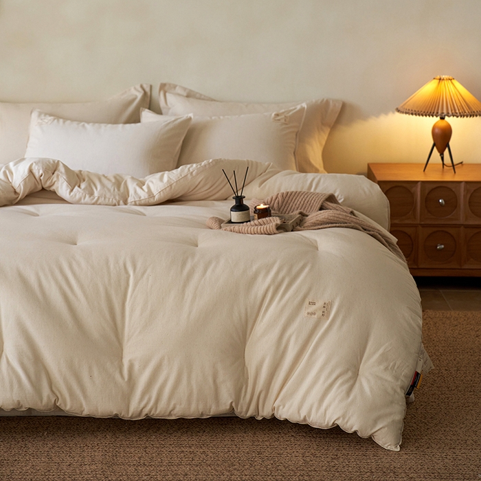 91家纺网 家纺一手货源 找家纺 （总）丽笙被芯 2025新款A类素麻低致敏抑菌被被子被芯