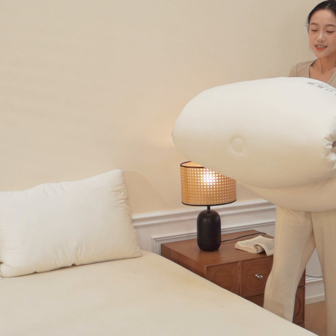 91家纺网 家纺一手货源 找家纺 创优（专版烫画.翻版必究）2025新款立体棉花被100%新疆棉棉花被春秋被冬被子被芯四季被 棉自新疆-浅灰