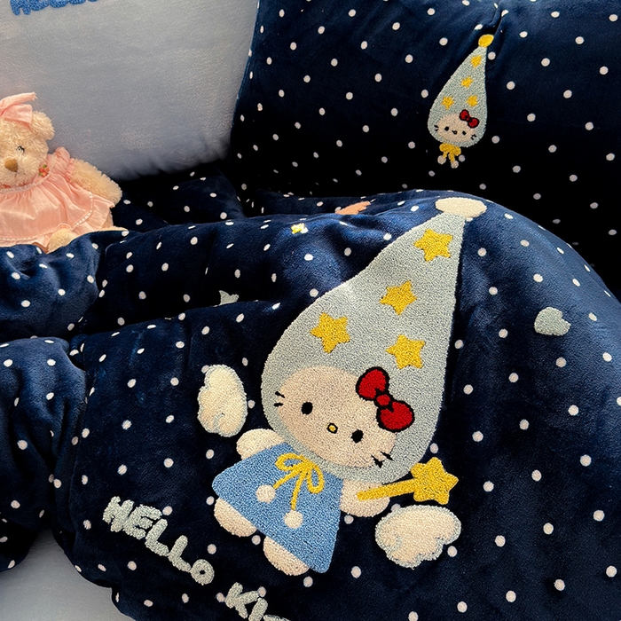 91家纺网 家纺一手货源 找家纺 （总）星禾优选 2025新款高克重牛奶绒毛巾绣四件套