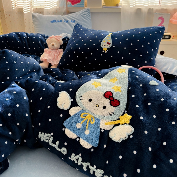 91家纺网 家纺一手货源 找家纺 （总）星禾优选 2025新款高克重牛奶绒毛巾绣四件套