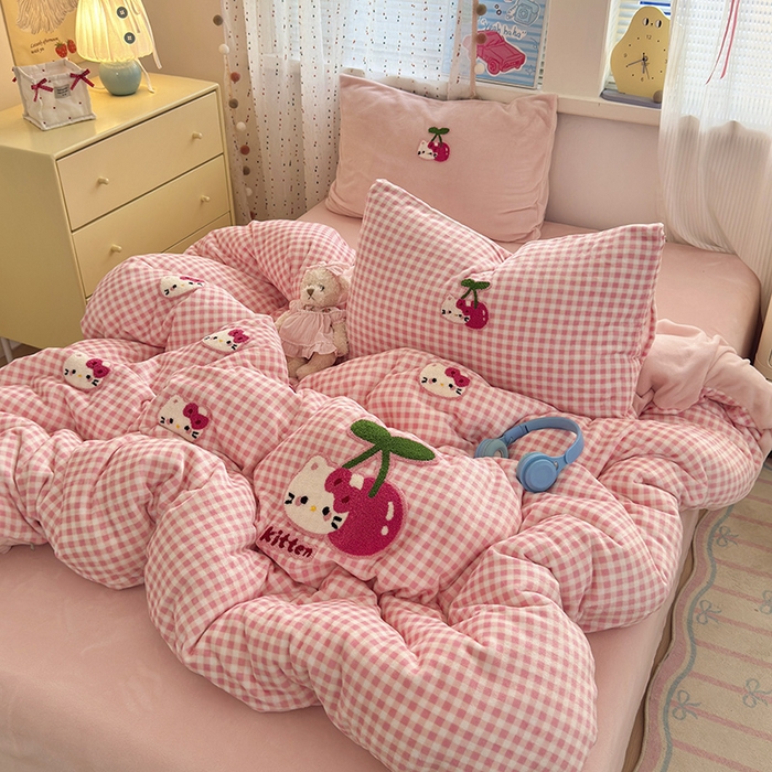 91家纺网 家纺一手货源 找家纺 （总）星禾优选 2025新款高克重牛奶绒毛巾绣四件套