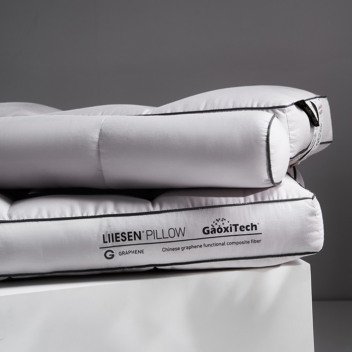 91家纺网 家纺一手货源 找家纺 （总）丽笙被芯 2025新款石墨烯多功能分区牵引护颈枕-中枕 枕头枕芯