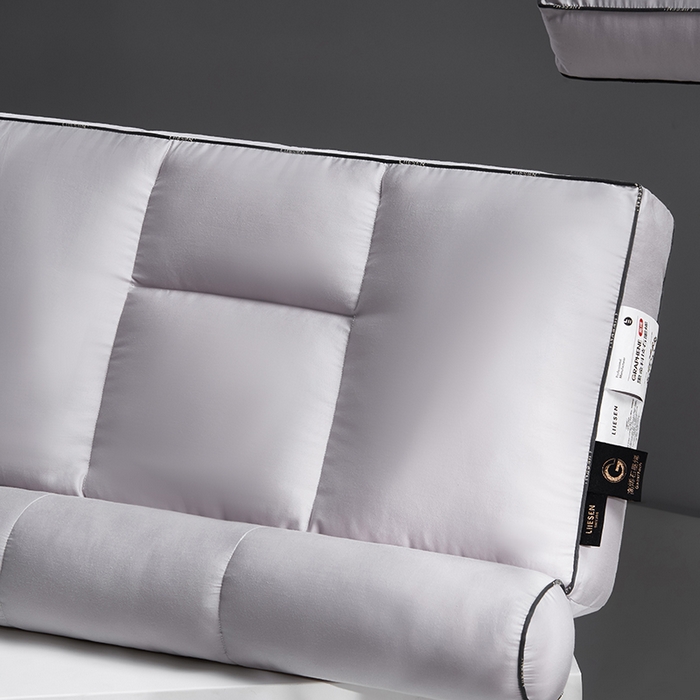 91家纺网 家纺一手货源 找家纺 （总）丽笙被芯 2025新款石墨烯多功能分区牵引护颈枕-中枕 枕头枕芯