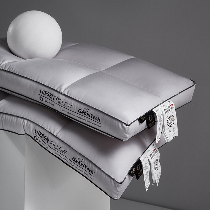 91家纺网 家纺一手货源 找家纺 （总）丽笙被芯 2025新款石墨烯六格面包枕-中枕 枕头枕芯