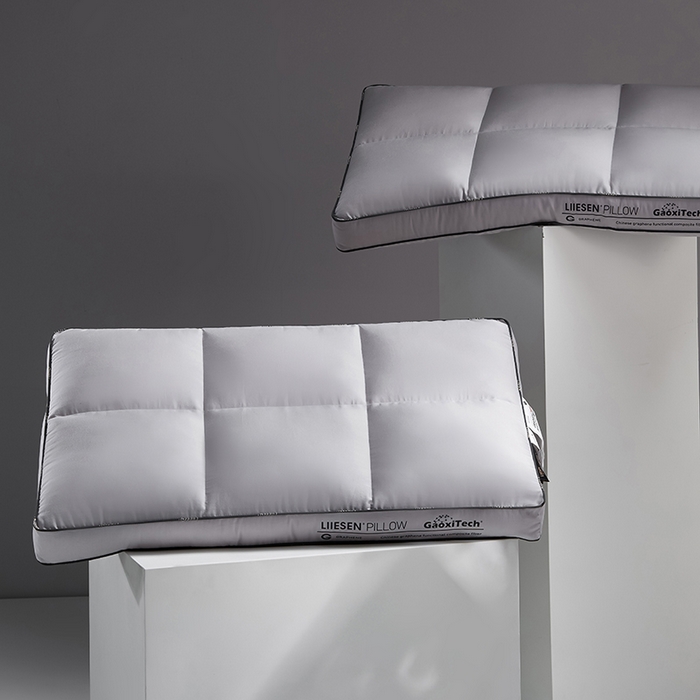 91家纺网 家纺一手货源 找家纺 （总）丽笙被芯 2025新款石墨烯六格面包枕-中枕 枕头枕芯