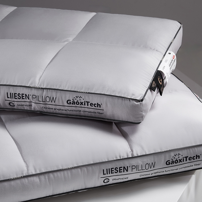 91家纺网 家纺一手货源 找家纺 （总）丽笙被芯 2025新款石墨烯六格面包枕-中枕 枕头枕芯