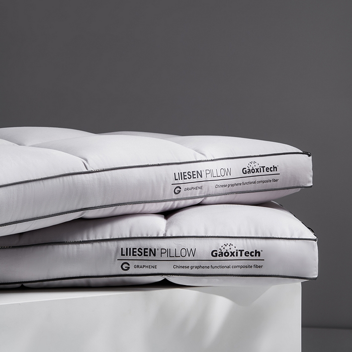 91家纺网 家纺一手货源 找家纺 （总）丽笙被芯 2025新款石墨烯六格面包枕-中枕 枕头枕芯