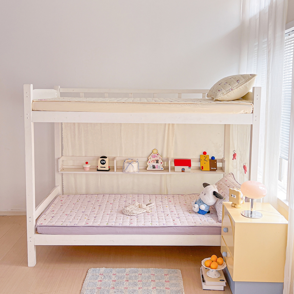 91家纺网 家纺一手货源 找家纺 星禾优选 2025新款三丽鸥云感双层纱夹棉床笠系列 床笠款-丽鸥星球