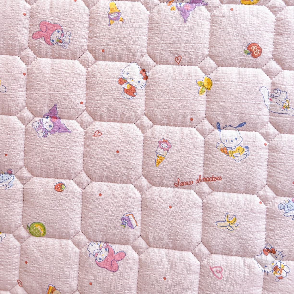 91家纺网 家纺一手货源 找家纺 星禾优选 2025新款三丽鸥云感双层纱夹棉床笠系列 床笠款-丽鸥星球