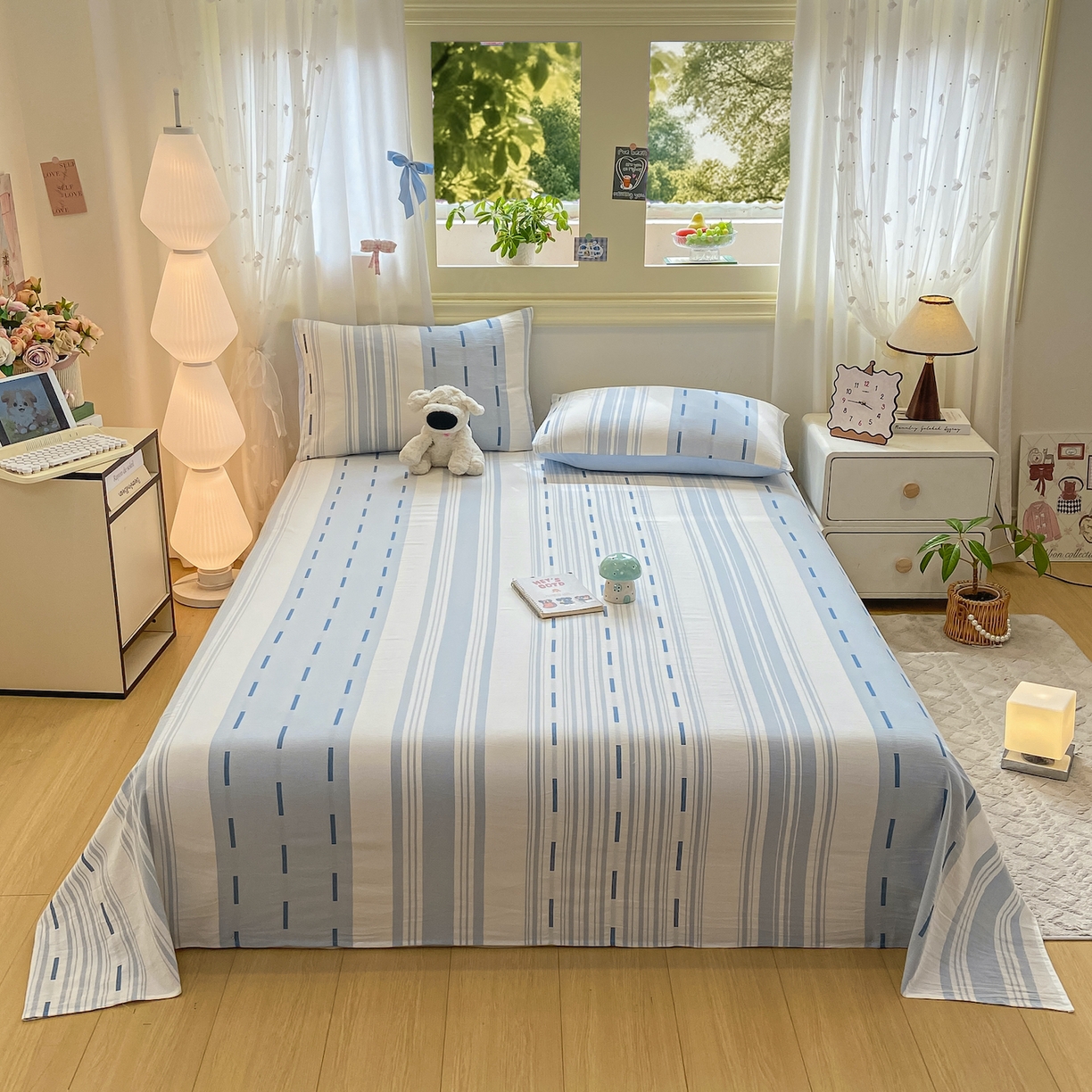 91家纺网 家纺一手货源 找家纺 （总）灰鲸 2025新款全棉纯棉磨毛单床单