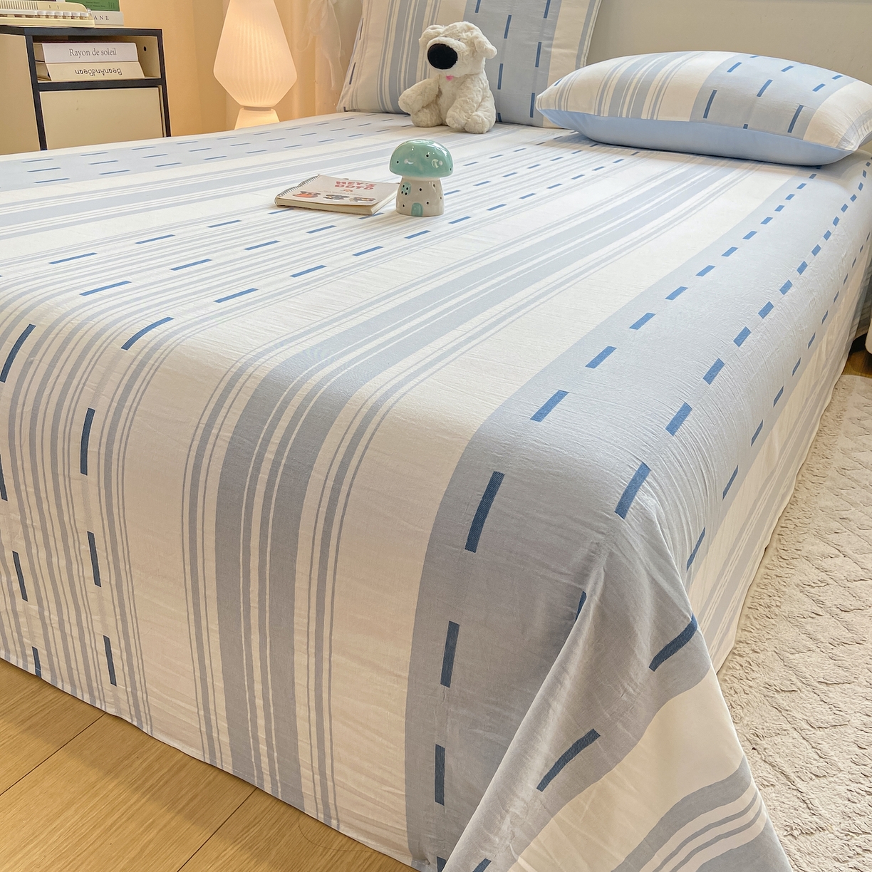 91家纺网 家纺一手货源 找家纺 （总）灰鲸 2025新款全棉纯棉磨毛单床单