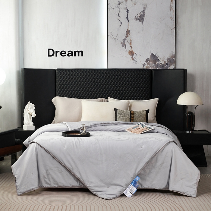 91家纺网 家纺一手货源 找家纺 （总）蚕云阁蚕丝家居6A级双宫桑蚕丝（长丝）蚕丝被 -英伦之曲2025新款舒适保暖被子被芯