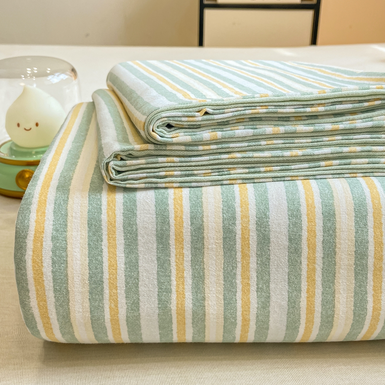 灰鲸 2025新款全棉纯棉磨毛单床单 静初-绿