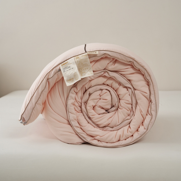 91家纺网 家纺一手货源 找家纺 （总）蓝雀翎 2025新款木棉提花蚕蛹蛋白被子被芯