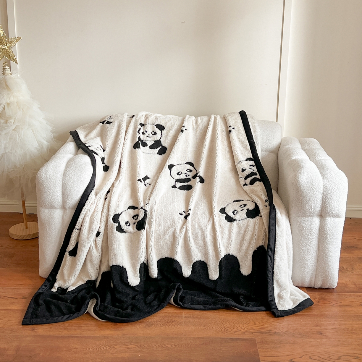 寐居家纺 2025新款A类多功能北极绒毛毯 可爱萌熊