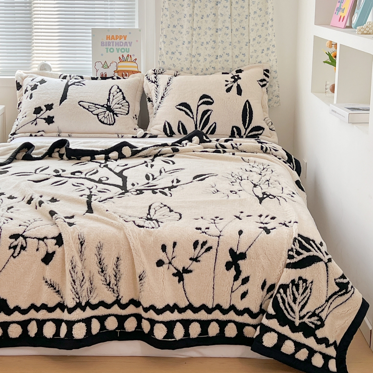 91家纺网 家纺一手货源 找家纺 寐居家纺 2025新款A类多功能北极绒毛毯 山野暮色