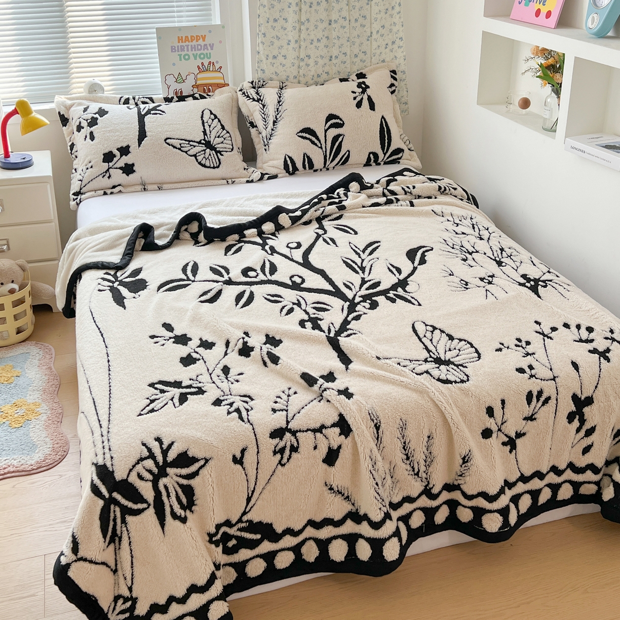 91家纺网 家纺一手货源 找家纺 寐居家纺 2025新款A类多功能北极绒毛毯 山野暮色