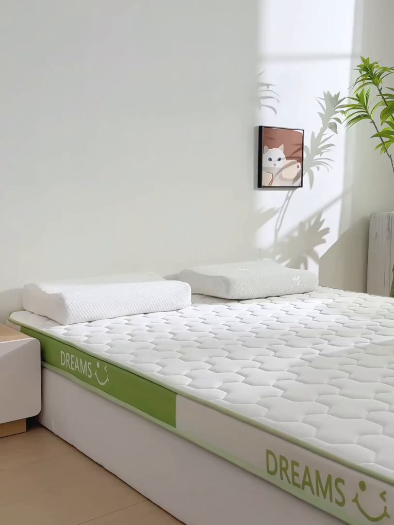 91家纺网 家纺一手货源 找家纺 （总）布卢姆床垫 2025新款A类针织乳胶立体记忆海绵床垫成人款-微笑