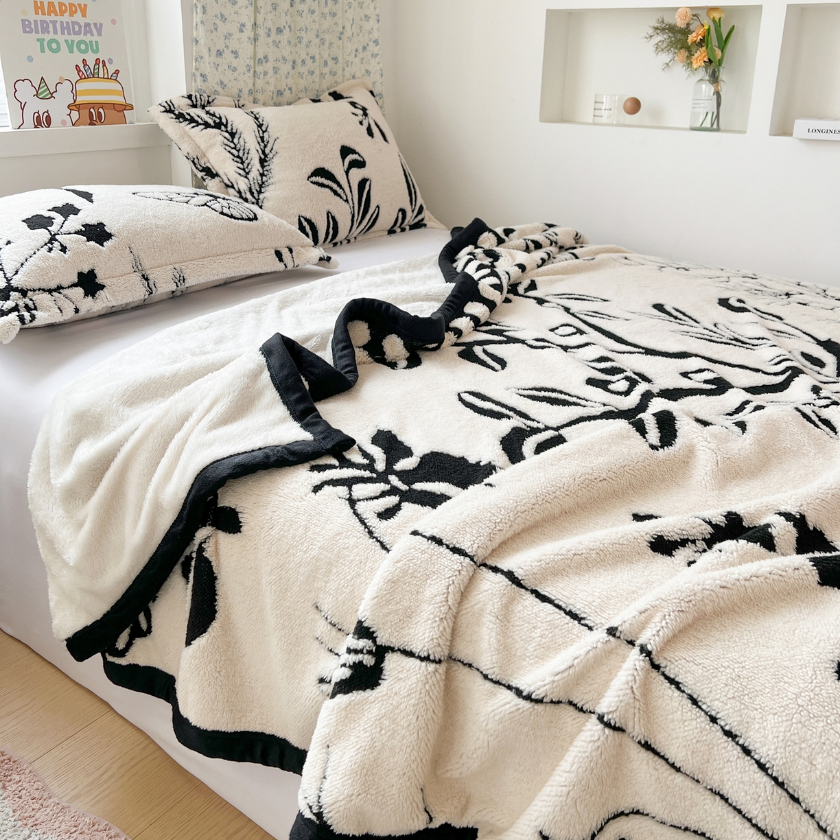 91家纺网 家纺一手货源 找家纺 寐居家纺 2025新款A类多功能北极绒毛毯 山野暮色