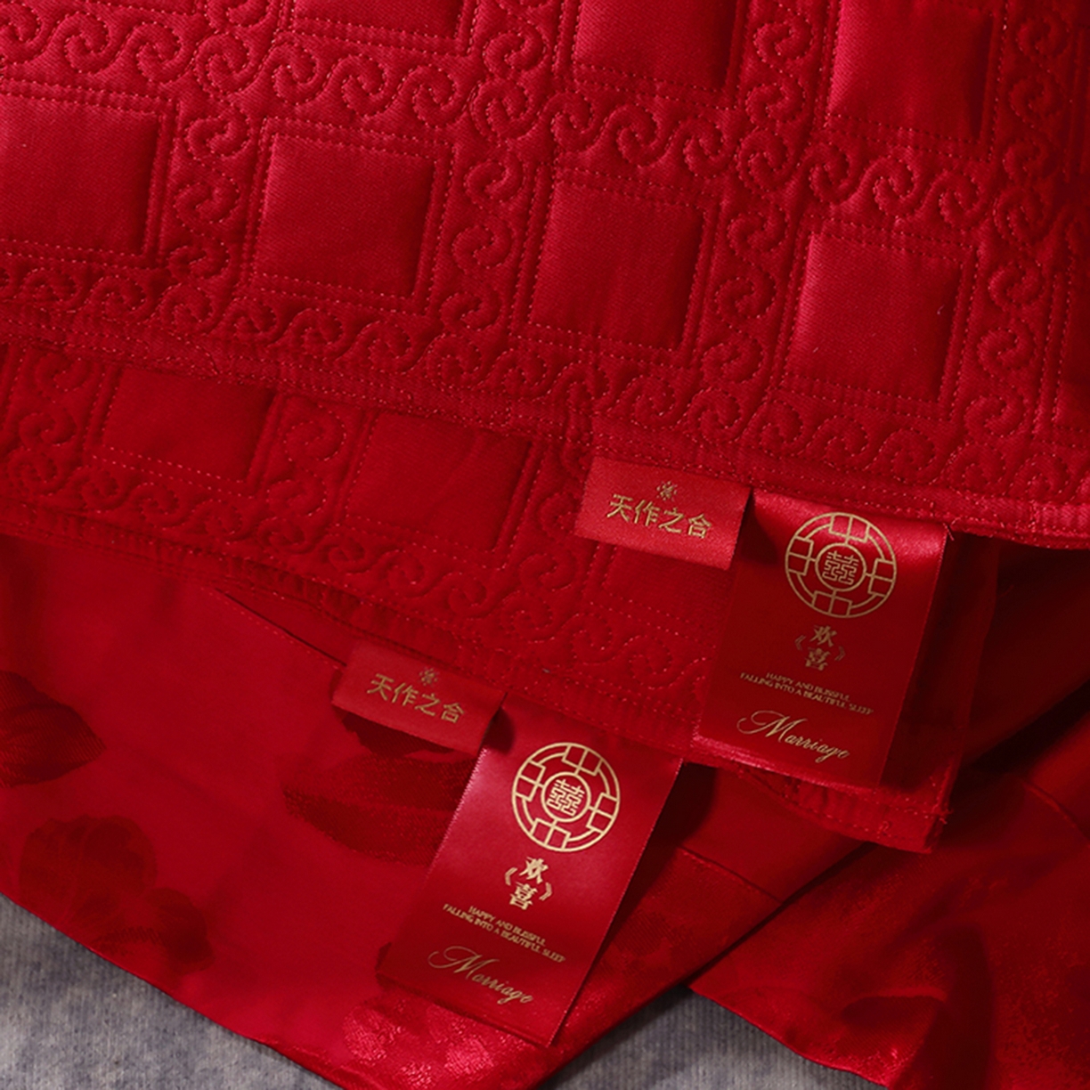 91家纺网 家纺一手货源 找家纺 （总）糖果枕芯 2025新款全荞麦欢喜婚庆荞麦大红枕芯-欢喜