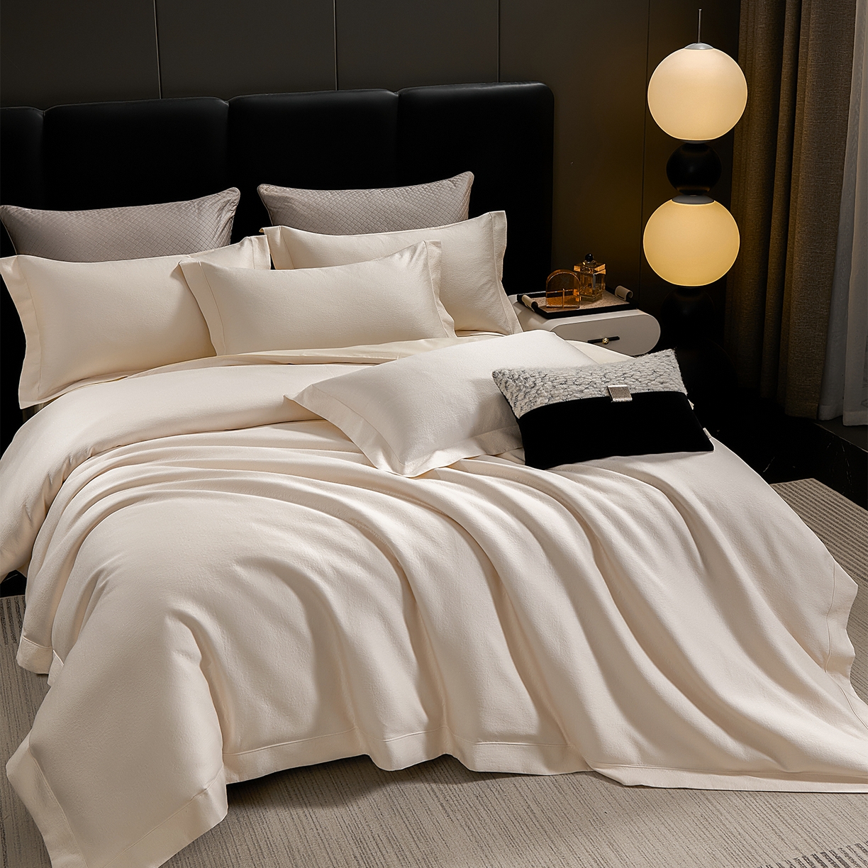 91家纺网 家纺一手货源 找家纺 （总）元元家居（元元被业） 2025新款百支全棉高精密厚织系列四件套-恬蕴系列