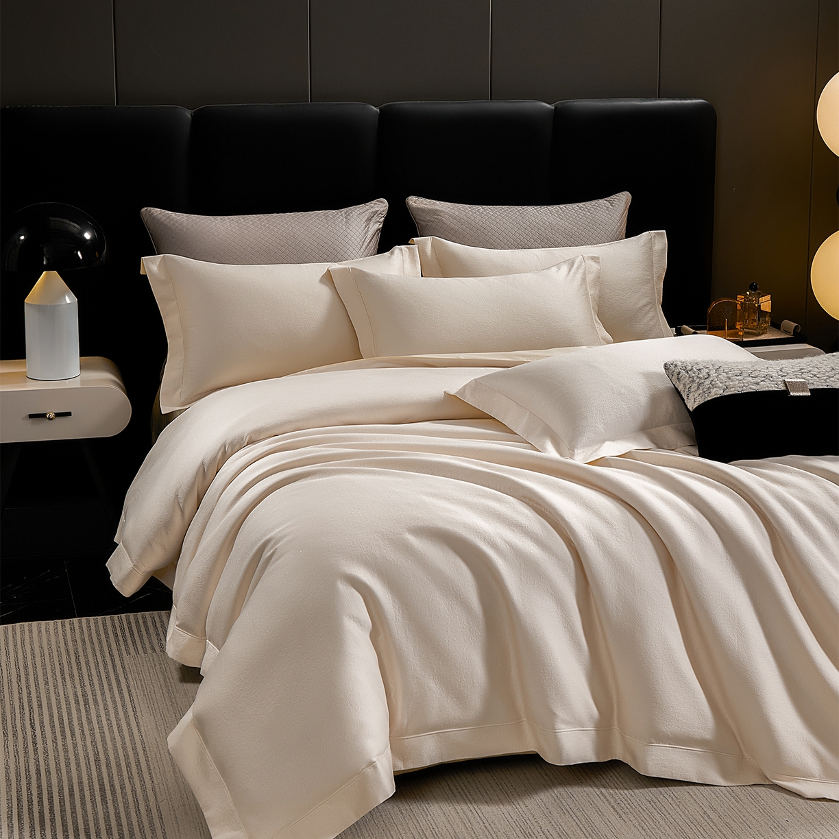 91家纺网 家纺一手货源 找家纺 （总）元元家居（元元被业） 2025新款百支全棉高精密厚织系列四件套-恬蕴系列