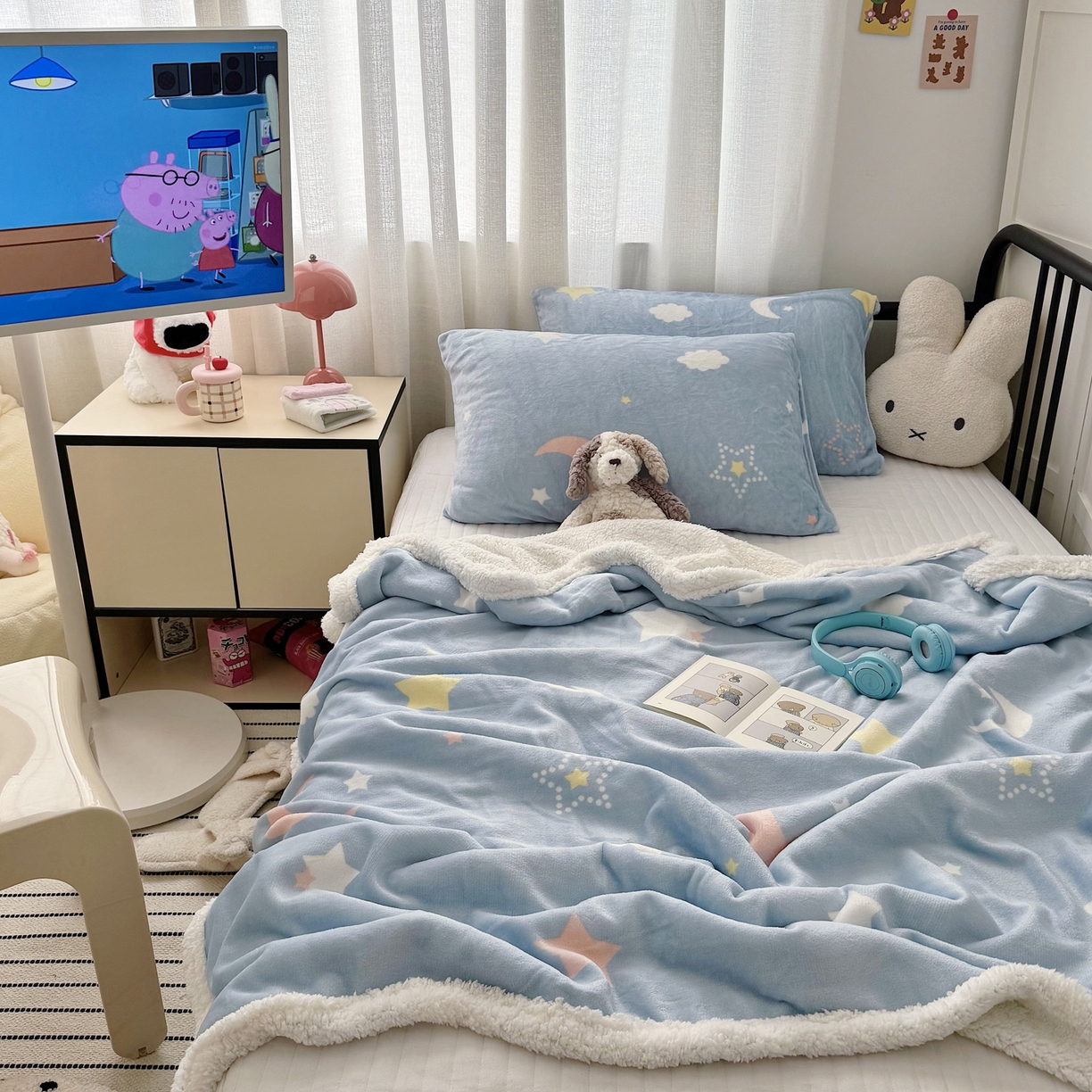 91家纺网 家纺一手货源 找家纺 （总）寐居家纺 2025新款牛奶绒卡通毛毯系列