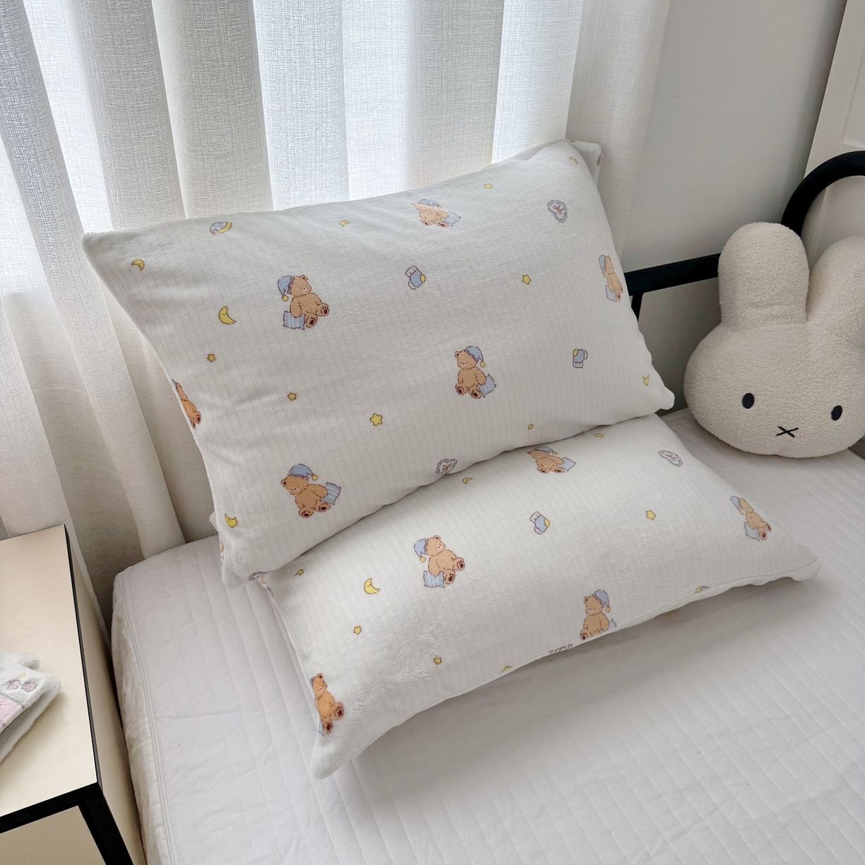 91家纺网 家纺一手货源 找家纺 寐居家纺 2025新款牛奶绒卡通毛毯系列 晚安熊