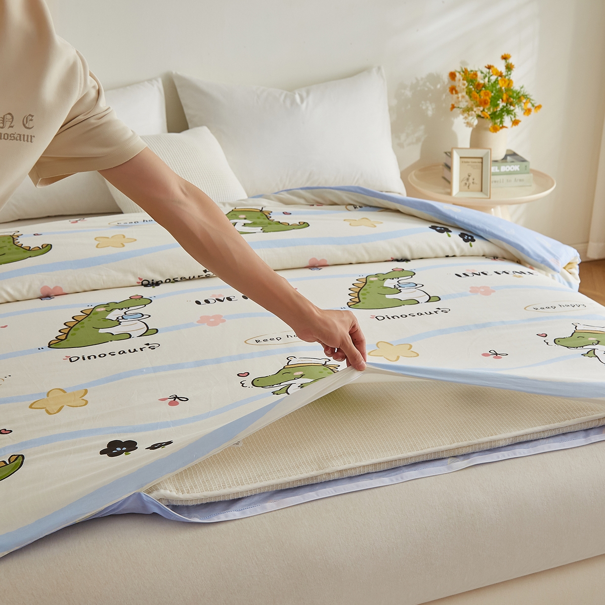 91家纺网 家纺一手货源 找家纺 样样红被业 2025新款A类全棉柔暖纯棉可拆卸棉花被被子被芯 巴比龙