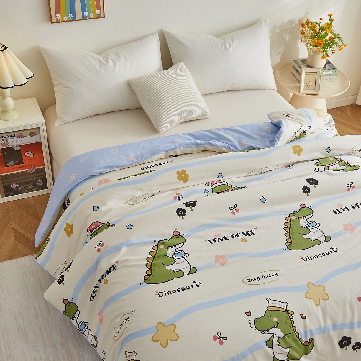 91家纺网 家纺一手货源 找家纺 样样红被业 2025新款A类全棉柔暖纯棉可拆卸棉花被被子被芯 巴比龙