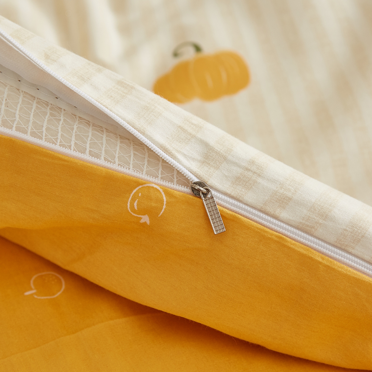 91家纺网 家纺一手货源 找家纺 样样红被业 2025新款A类全棉柔暖纯棉可拆卸棉花被被子被芯 南瓜小狗