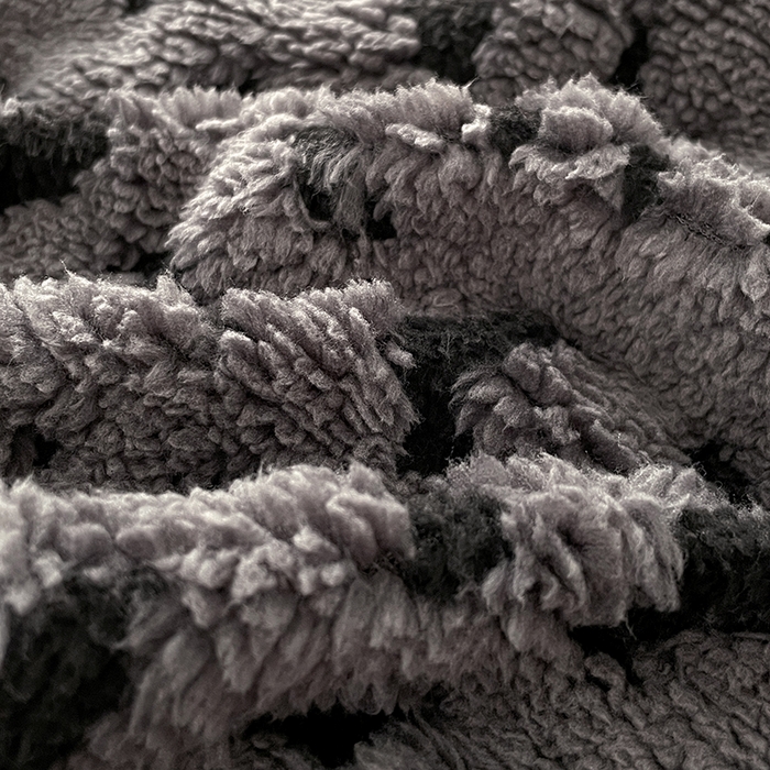91家纺网 家纺一手货源 找家纺 楼兰公主毛毯专供 2025爆款阳离子豹纹双层单层羊羔绒跨境绒毯 豹纹-深灰