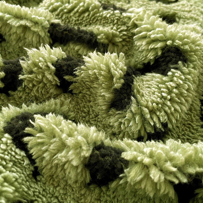 91家纺网 家纺一手货源 找家纺 楼兰公主毛毯专供 2025爆款阳离子豹纹双层单层羊羔绒跨境绒毯 豹纹-深绿