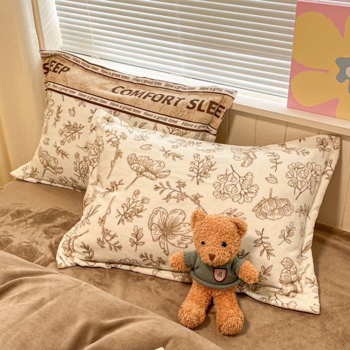 91家纺网 家纺一手货源 找家纺 （总）慕尚家纺 2025新款田园花卉类印花牛奶绒高克重单被套