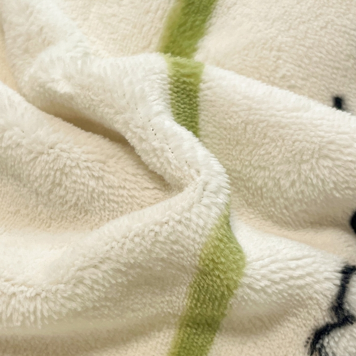 91家纺网 家纺一手货源 找家纺 慕尚家纺 2025新款田园花卉类印花牛奶绒高克重单被套 快乐熊猫