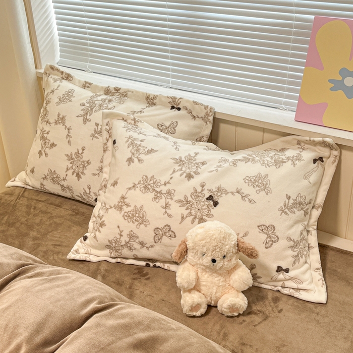 91家纺网 家纺一手货源 找家纺 慕尚家纺 2025新款田园花卉类印花牛奶绒高克重单被套 丽娜