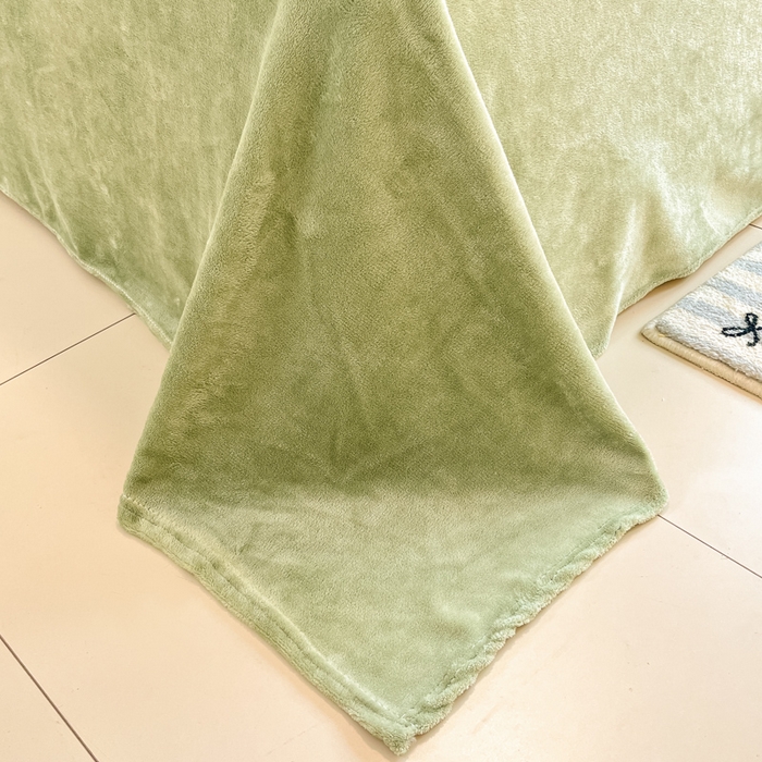 91家纺网 家纺一手货源 找家纺 慕尚家纺 2025新款高克重印花雪花绒四件套 好运兔