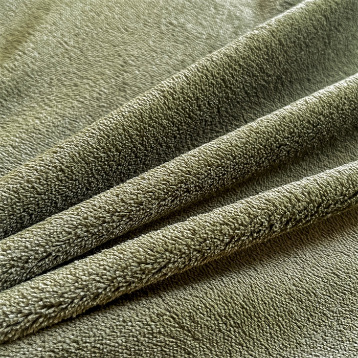 91家纺网 家纺一手货源 找家纺 857 2024新款纯色保暖高克重牛奶绒床笠 床笠-橄榄绿